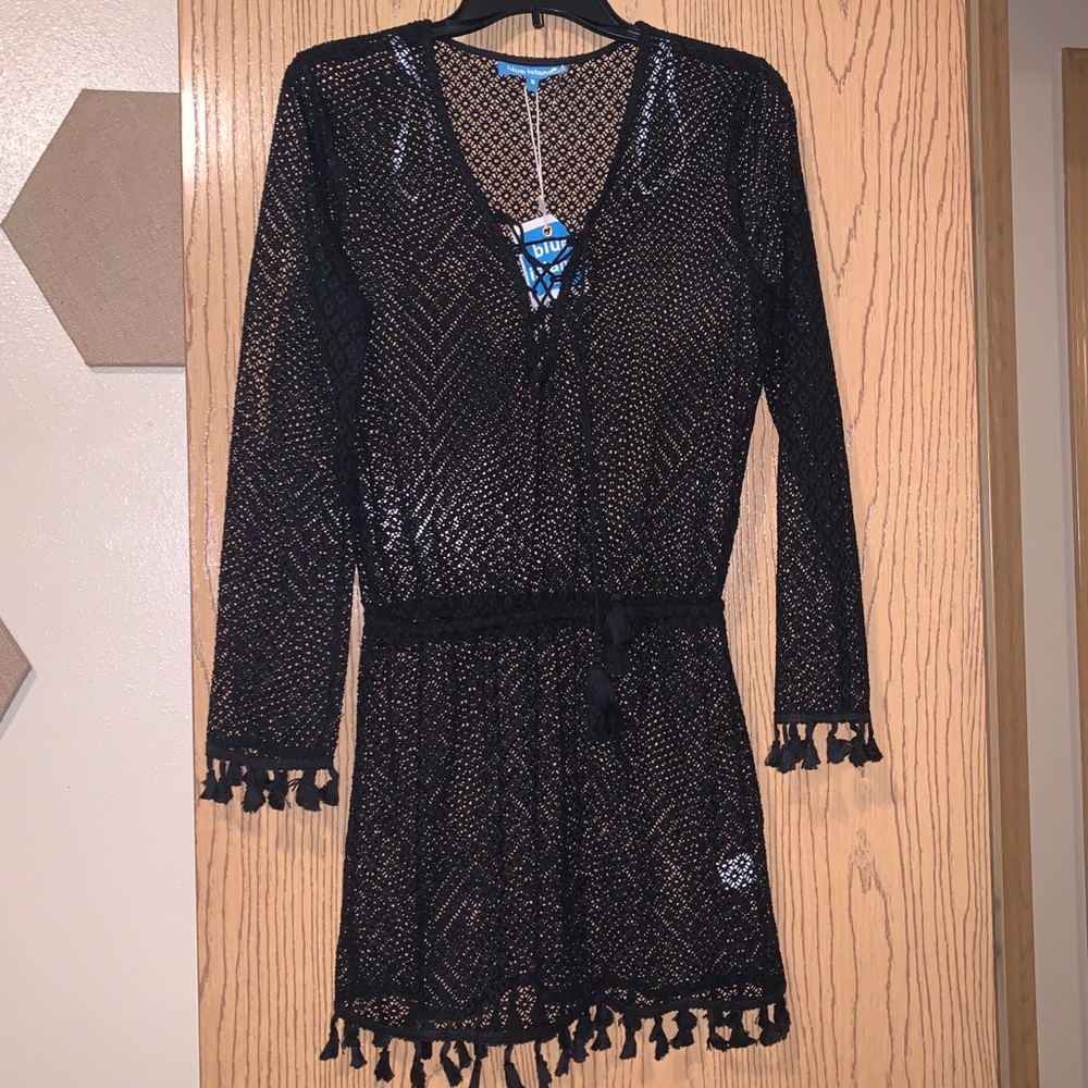 Black swimsuit cover up